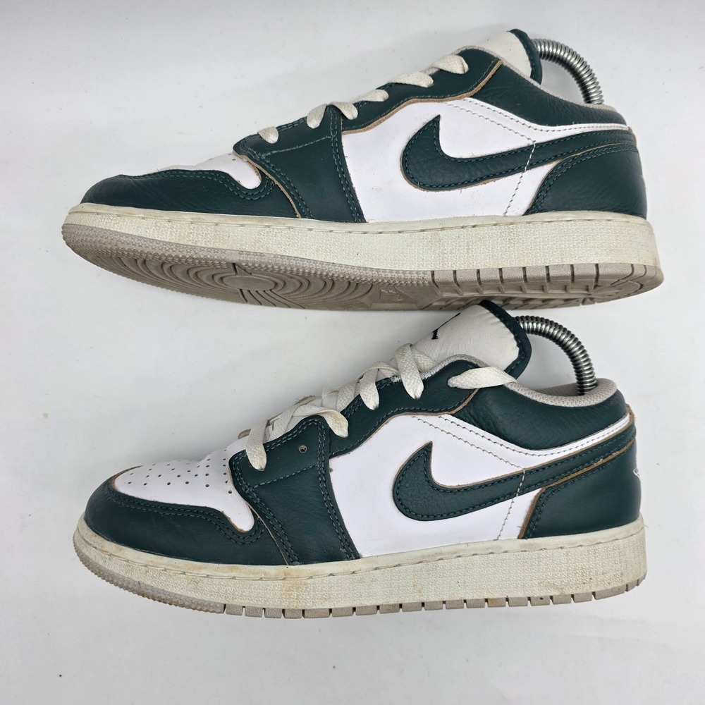 Nike Air Jordan 1 Low SE GS Oxidized Green/White FQ8041-300 7Y Youth - Picture 4 of 8